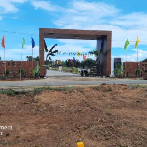 Gated community plots in Vizianagaram with modern amenities and secure living